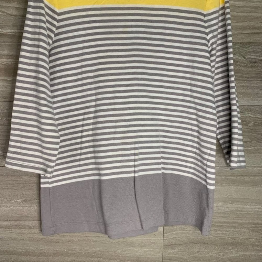 Women’s Croft & Borrow Striped 3/4 Sleeve Blouse - Picture 2 of 7